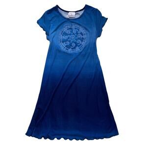 Expressions Tie-Back Mandala Tee Dress, Women's Small